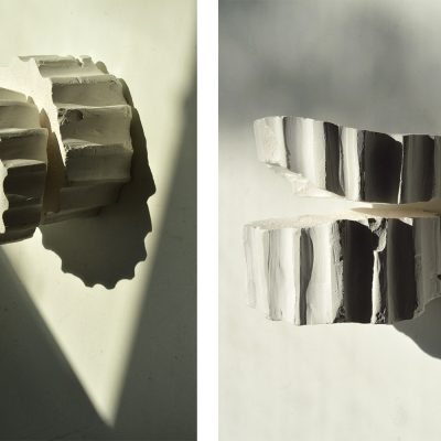 Ionique 1 et 2, ou les faces cachées (dyptique), 2019, photographie numérique, 46 x 66 cm