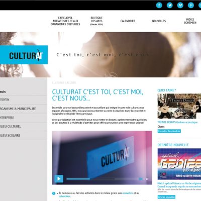 Page d'accueil de culturat.org