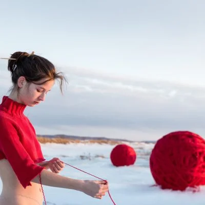 L'oeuvre Détricotage parental, de Catherine Rondeau