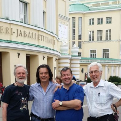 Raymond Bradley, Rémi Boucher, Luc Robert et Jean-Charles Coutu en Estonie