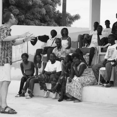 Guillaume Beaulieu, raconteur de sa région, est allé démontrer son savoir-faire au Sénégal à l'été 2007