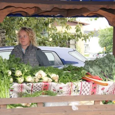 Les Paniers Santé, au marché public d'Amos en 2013