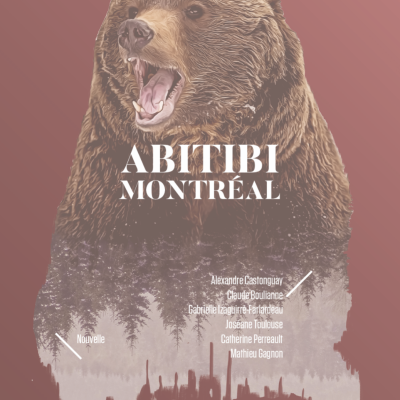 Couverture du recueil "Abitibi/Montréal" publié aux Éditions du Quartz en 2018