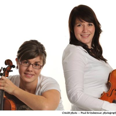 Janick Aubin-Martin et Caroline Lemieux, violonistes de l’envolée symphonique 2010