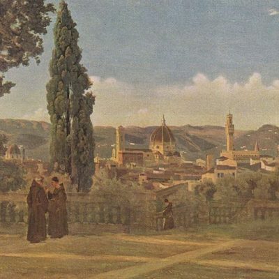 Jean-Baptiste Camille Corot: vue de Florence. Musée du Louvre: Paris