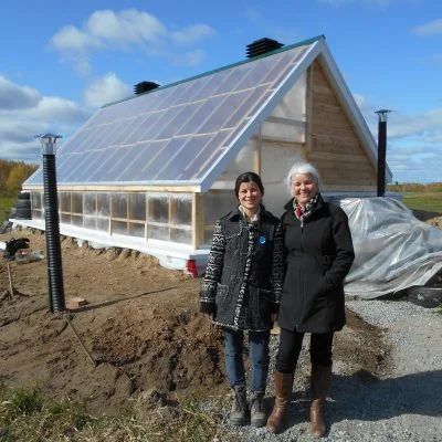 Laurane Gagnon, agente de développement à Saint-Mathieu-d'Harricana et Marie-Claude Simard, enseignante