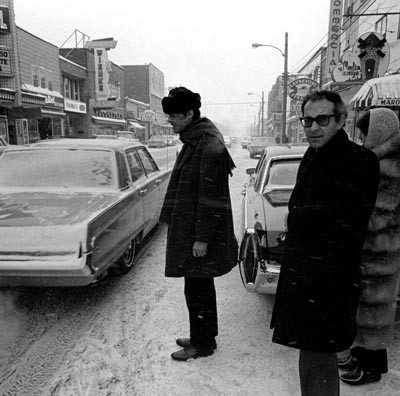 Passage du cinéaste Jean-Luc Godard à Rouyn-Noranda, en décembre 1968