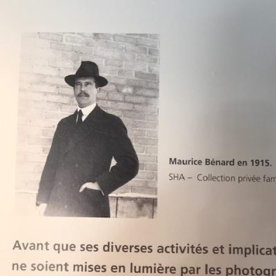 Image tirée de l'exposition sur Maurice Bénard au Centre d'archives d'Amos