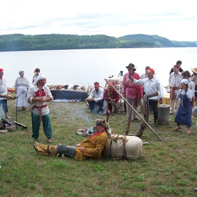 Reconstitution historique de l'épopée des voyageurs, au Fort Témiscamingue
